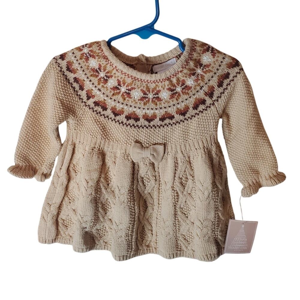 Shabby Chic Baby Girl 0-3 Months Knit Dress, NWT